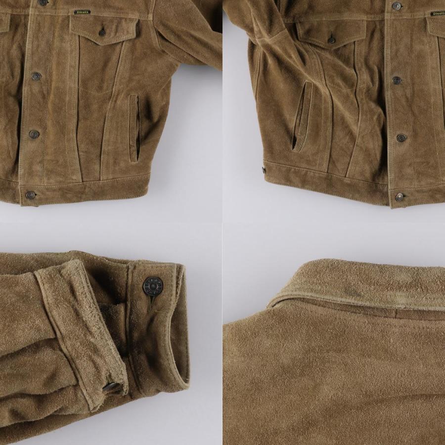 DIESEL（ディーゼル） 古着 DIESEL LEATHER CIE トラッカータイプ 中綿 