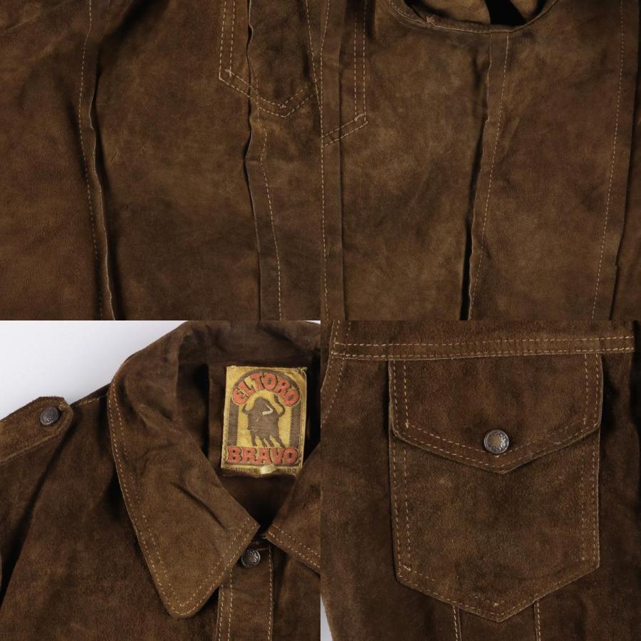 古着 ELTORO BRAVO スエードレザージャケット メンズM相当 /eaa562121