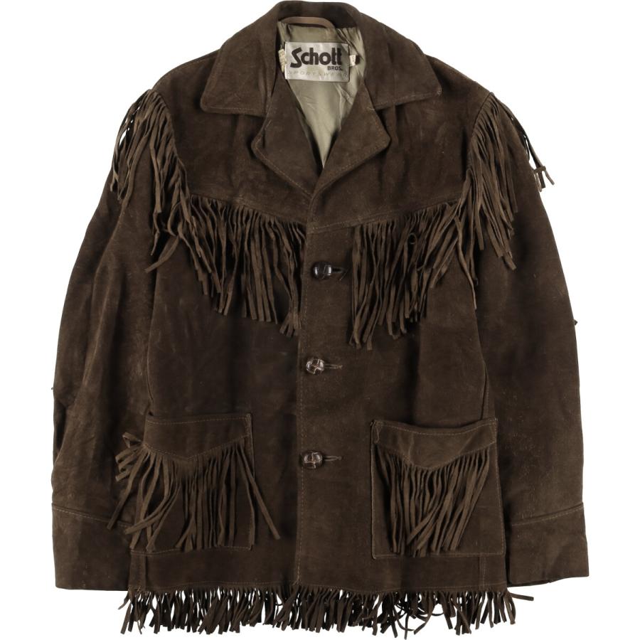Schott N.Y.C（ショット） 古着 70年代 SCHOTT フリンジ スエード