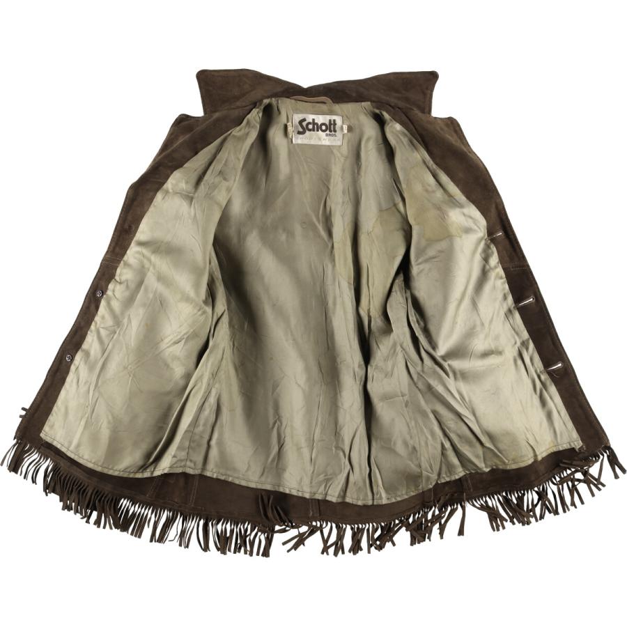 Schott N.Y.C（ショット） 古着 70年代 SCHOTT フリンジ スエード