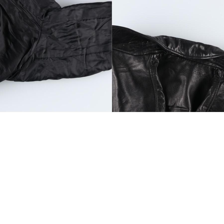 古着 ドッカーズ DOCKERS スイングトップタイプ 中綿入り レザー 