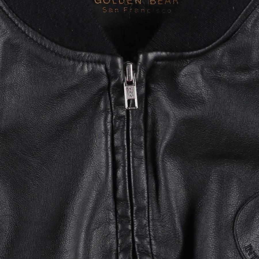 古着 90~00年代 ゴールデンベアー GOLDEN BEAR レザーブルゾン USA製