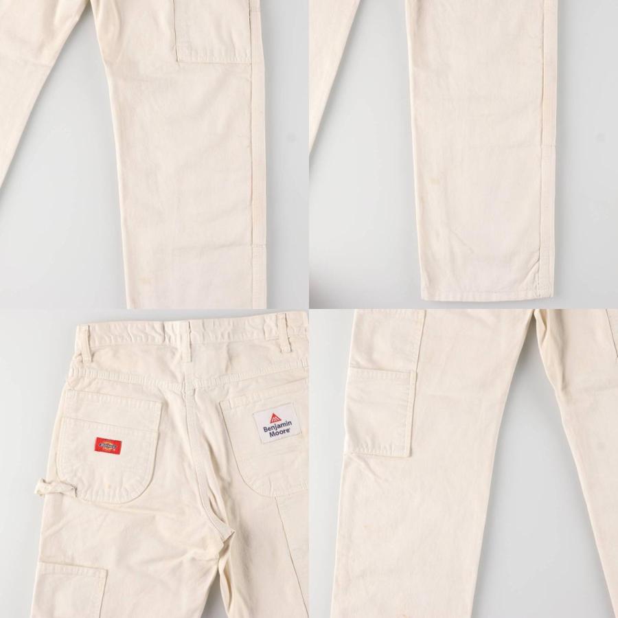 Dickies Benjamin Moore ペインターパンツ ホワイト Dickies 古着 ディッキーズ BENJAMIN MOORE ダブルニー