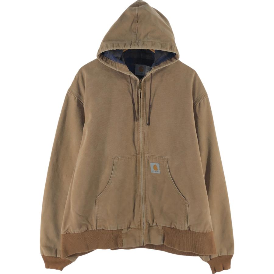 90's Carhartt カーハート アクティブパーカー 90s carharttカーハート ネイティブ柄 ニット切り替え ダック地