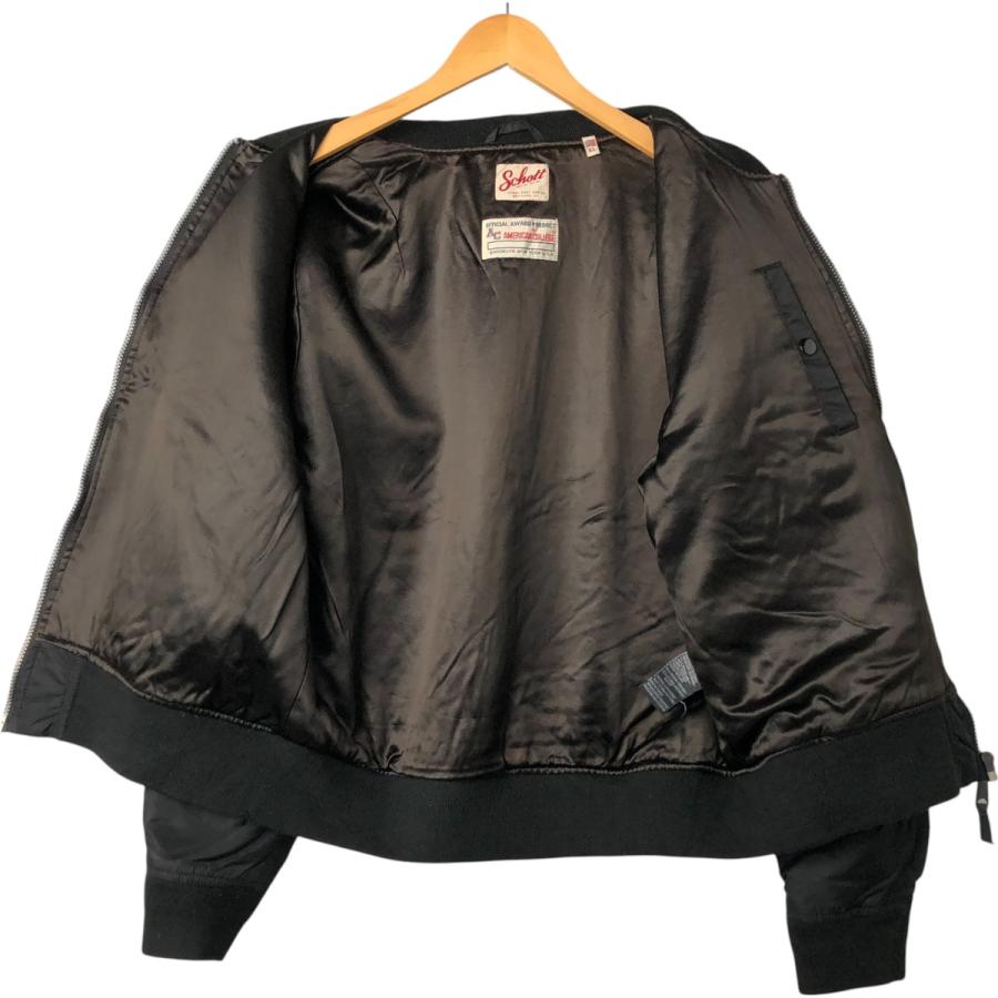 90s USA製schott MA-1 アメカジ バイカー ヴィンテージ Schott N.Y.C（ショット） 古着 90年代 民間品 AMERICAN COLLEGE MA-1