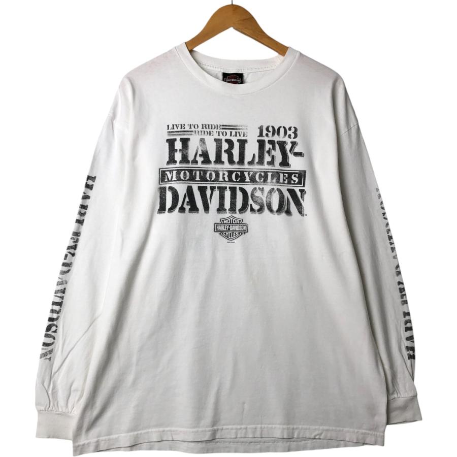 希少美品！！【HARLEY-DAVIDSON ハーレーダビッドソン】ロンT XL 古着 ハーレーダビッドソン Harley-Davidson ロングTシャツ ロン