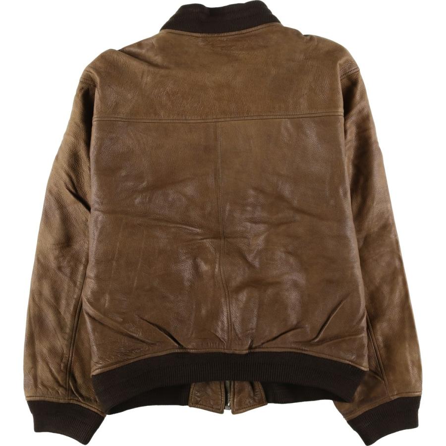 古着 90年代 Harvest Fine Leather レザーブルゾン メンズXL相当