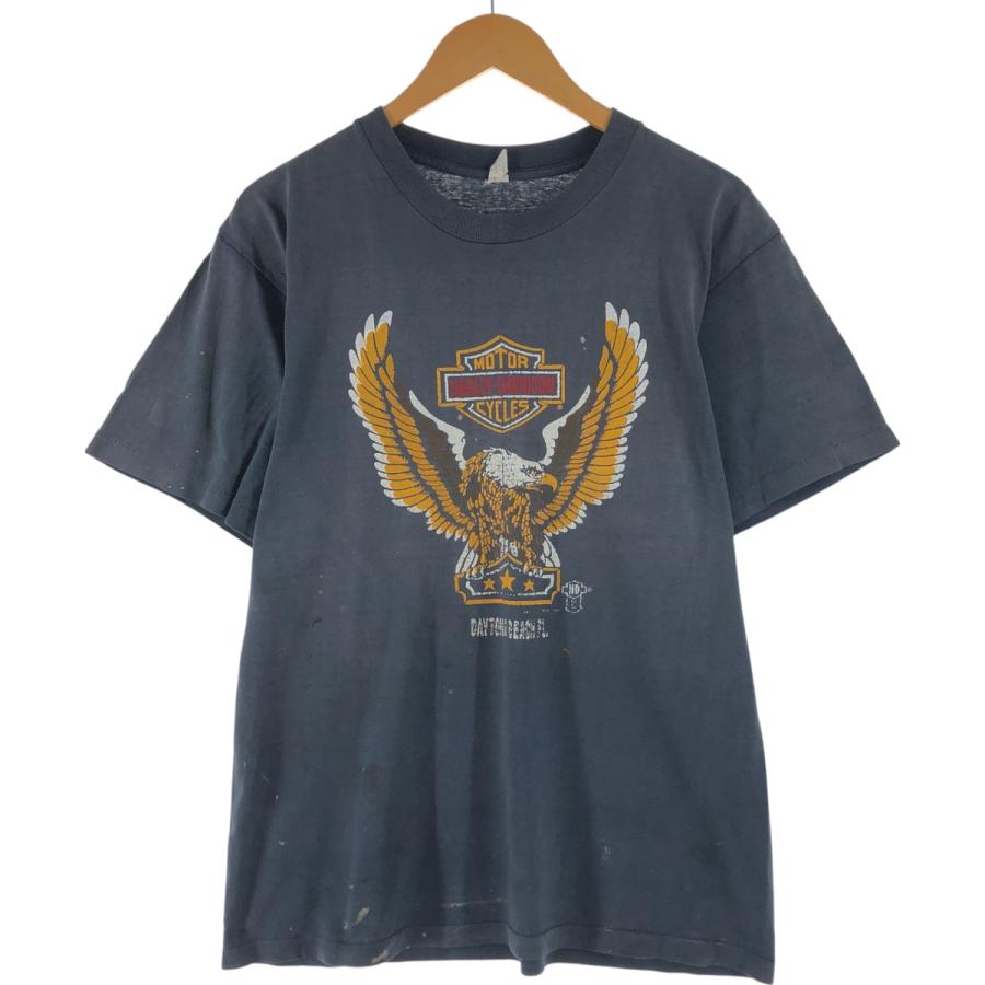 ハーレーダビッドソン　ビンテージ　Tシャツ イーグル　メタル　USA製 90s 古着 90年代 ハーレーダビッドソン 鷲柄 イーグル柄 モーターサイクル