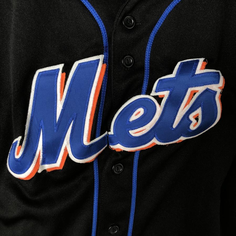 古着 90年代 マジェスティック MLB ニューヨークメッツ ゲームシャツ