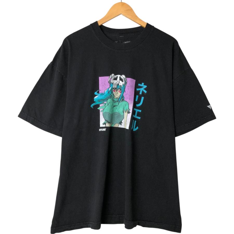 古着 BLEACH ブリーチ ネリエル アニメ キャラクタープリントTシャツ