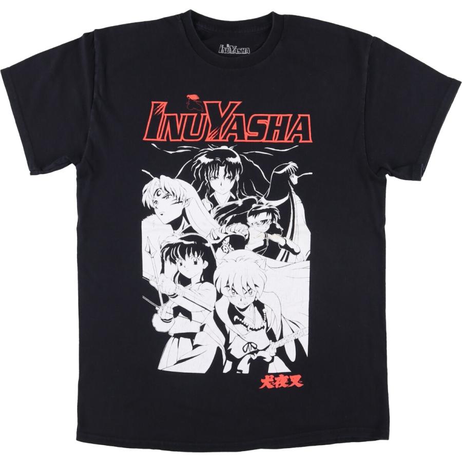 古着 INUYASHA 犬夜叉 アニメ キャラクタープリントTシャツ メンズM 