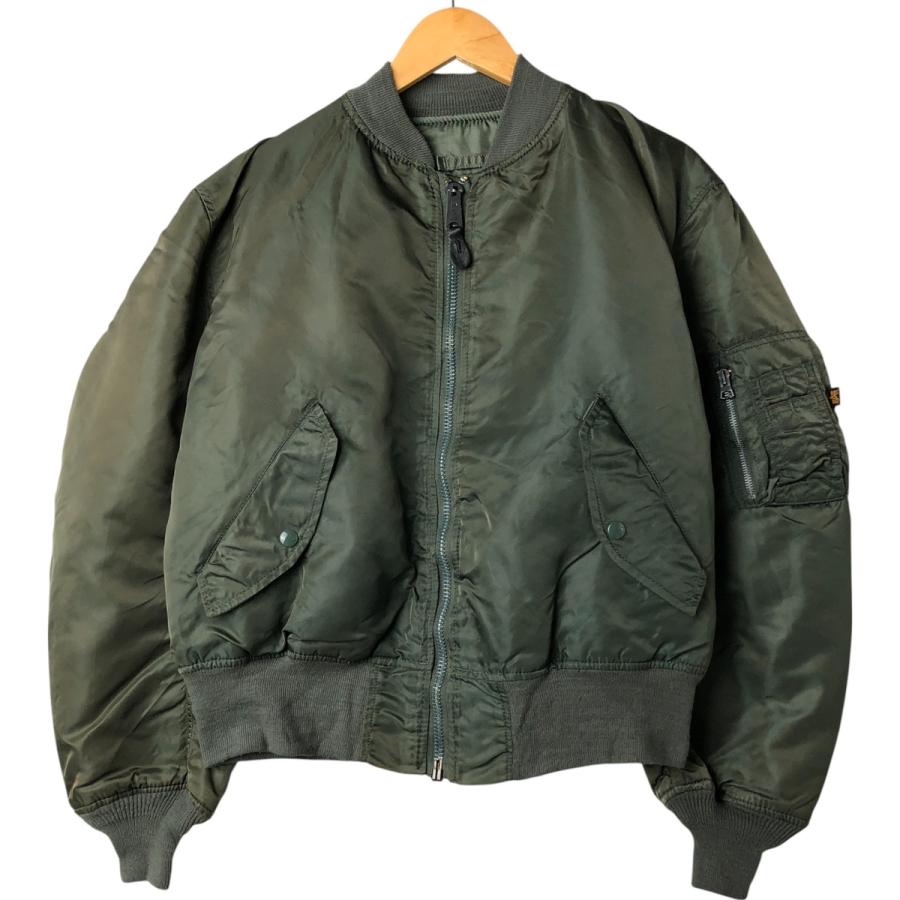 【希少】90's USAF MA-1ジャケット M ALPHA社製 民間 古着 90年代 民間品 アルファ ALPHA MA-1タイプ 中綿入り ミリタリー