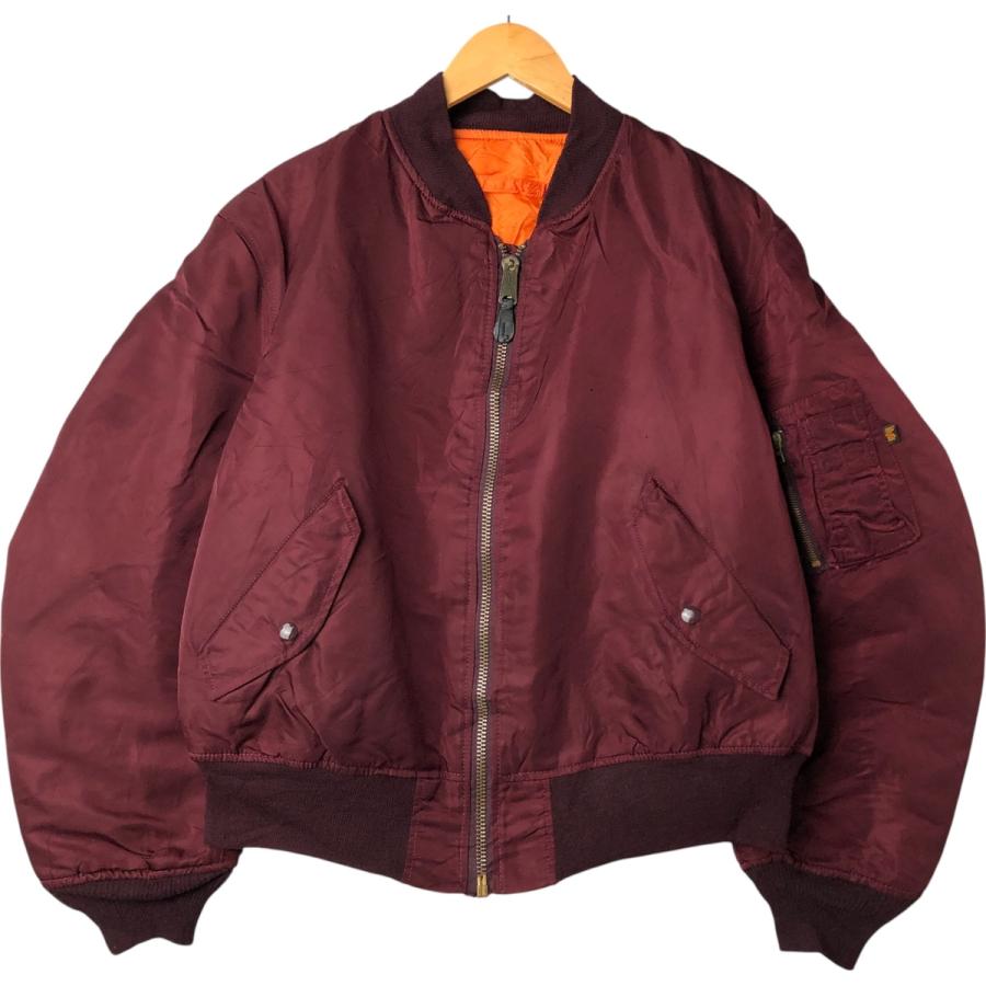 古着 90年代 民間品 アルファ ALPHA MA-1タイプ 中綿入り ミリタリー