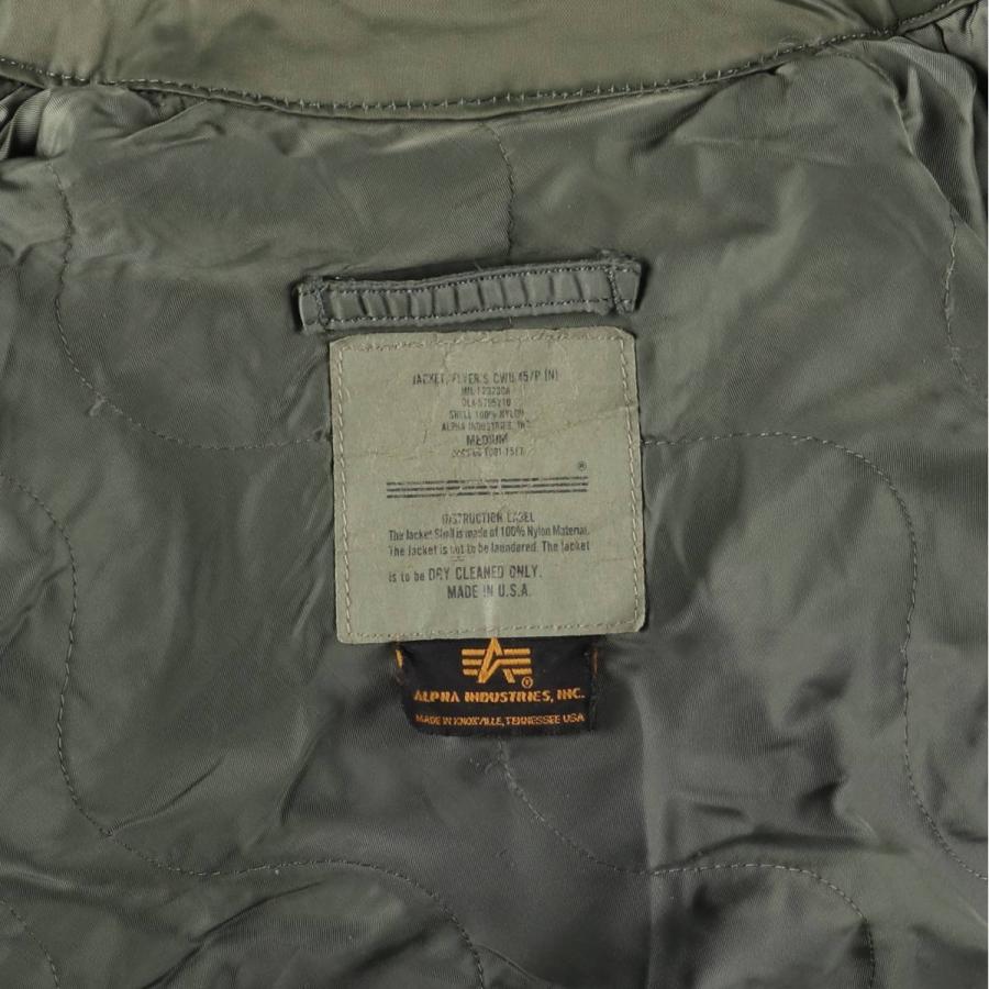 古着 90年代 民間品 アルファ ALPHA CWU-45/Pタイプ 中綿入り