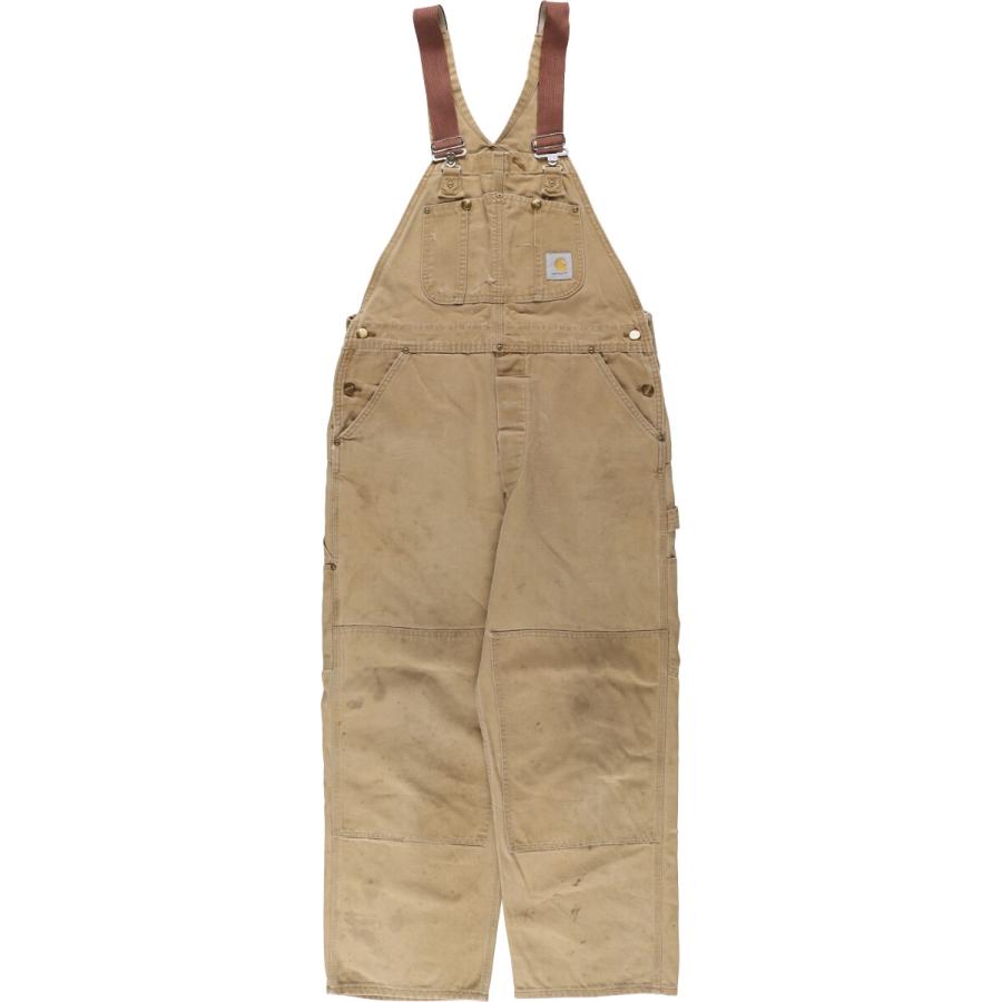 美品 80s 米国製 カーハート ダブルニー オーバーオール 6FB 34×30 Carhartt（カーハート） 古着 80年代 ダブルニー ダック