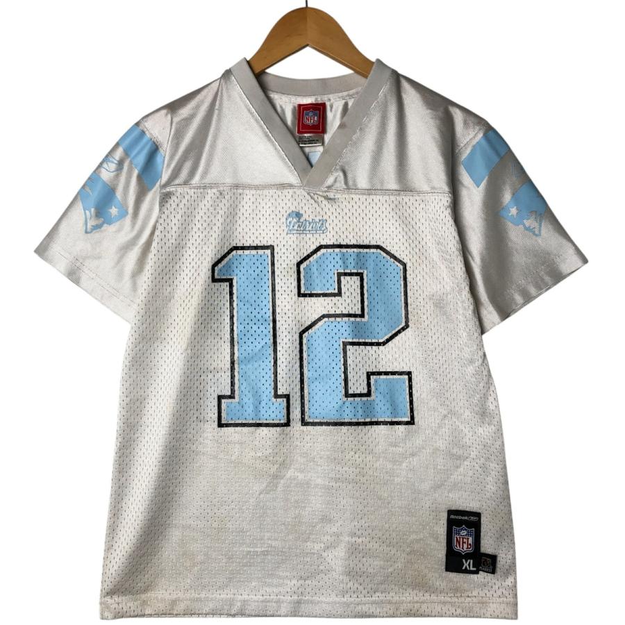 NFL Reebok Patriots ゲームシャツワッペン　刺繍ストリート古着 NFL Reebok Patriots ゲームシャツワッペン 刺繍ストリート古着