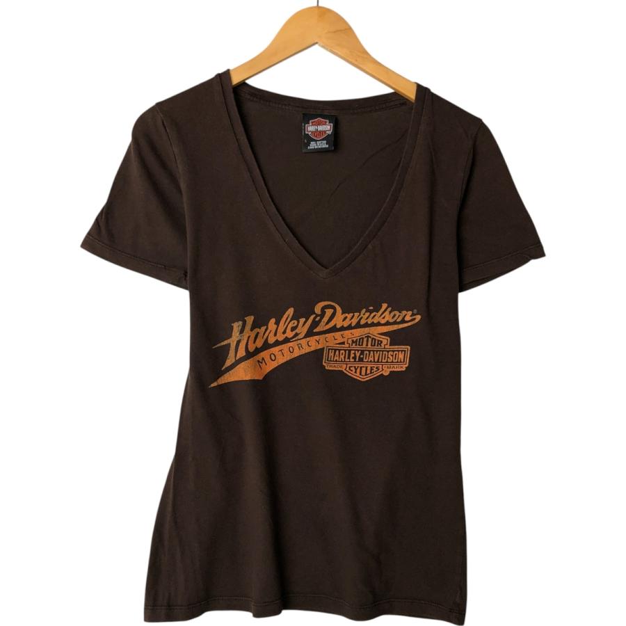 古着 ハーレーダビッドソン Harley-Davidson Vネック モーターサイクル バイクTシャツ USA製 レディースL相当 /eaa565097 古着 ハーレーダビッドソン Harley-Davidson Vネック モーターサイクル
