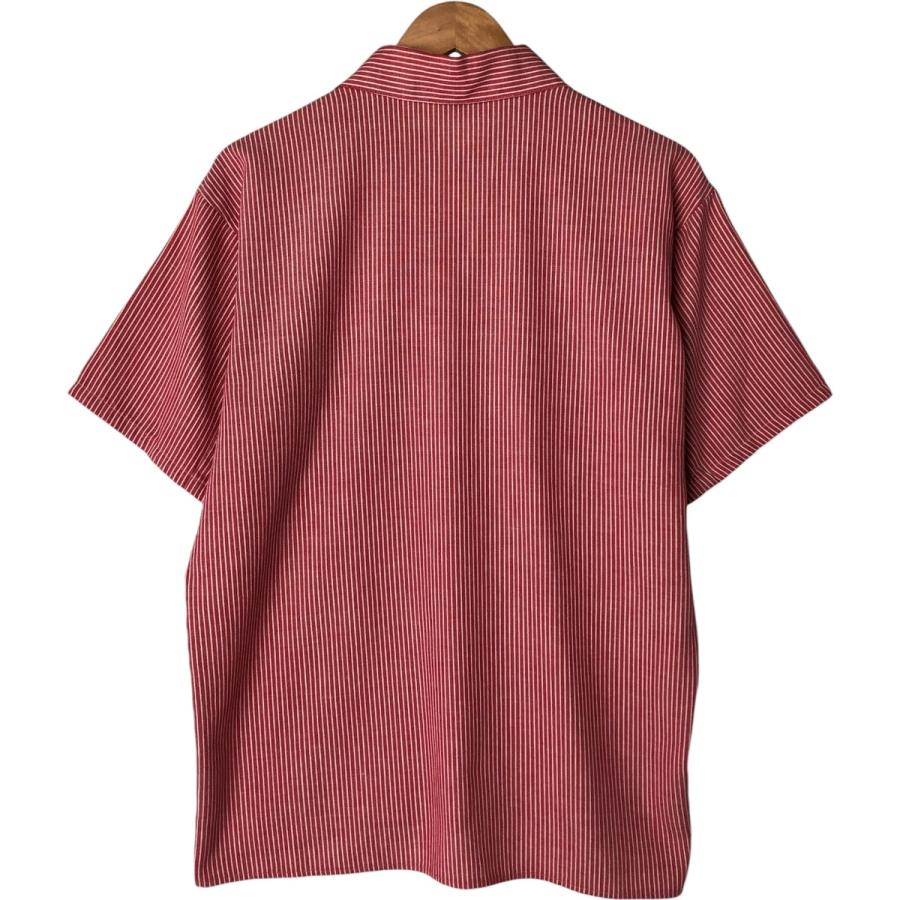70s ben davis ストライプ ワークシャツM 黄タグ コークカラー 70s ben davis ストライプ ワークシャツM 黄タグ コークカラー