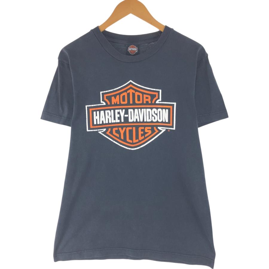 ハーレーダビッドソン 古着 Tシャツ USA製 COX’S ダークカーキ L 古着 ハーレーダビッドソン Harley-Davidson モーターサイクル