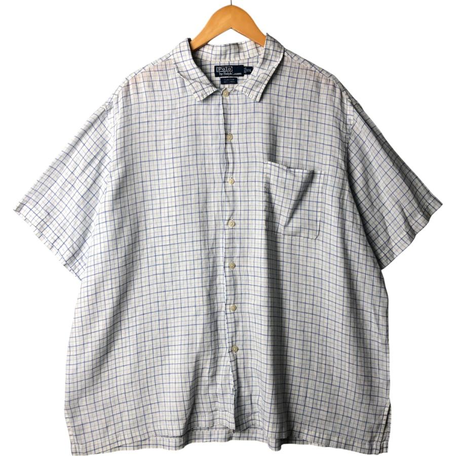 古着 ラルフローレン Ralph Lauren POLO by CLAYTON チェック柄 半袖