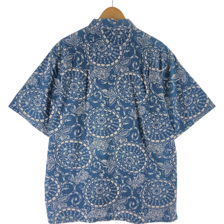 古着 ラルフローレン POLO by Ralph Lauren 総柄 オープンカラー