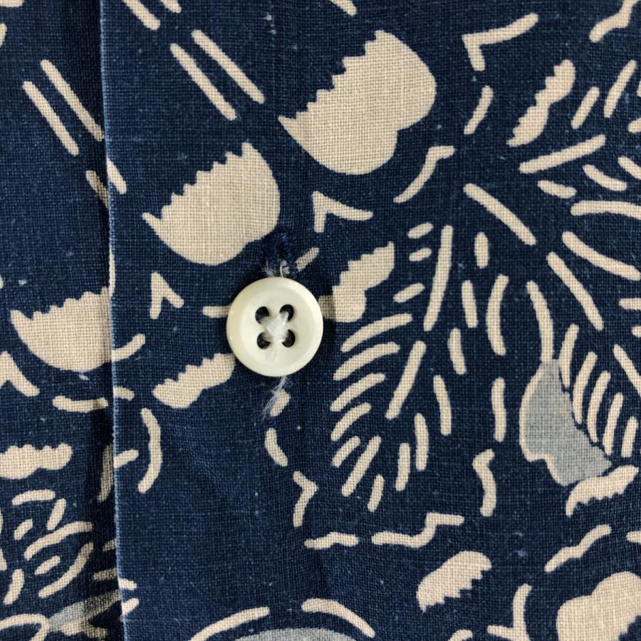 古着 ラルフローレン POLO by Ralph Lauren 総柄 オープンカラー