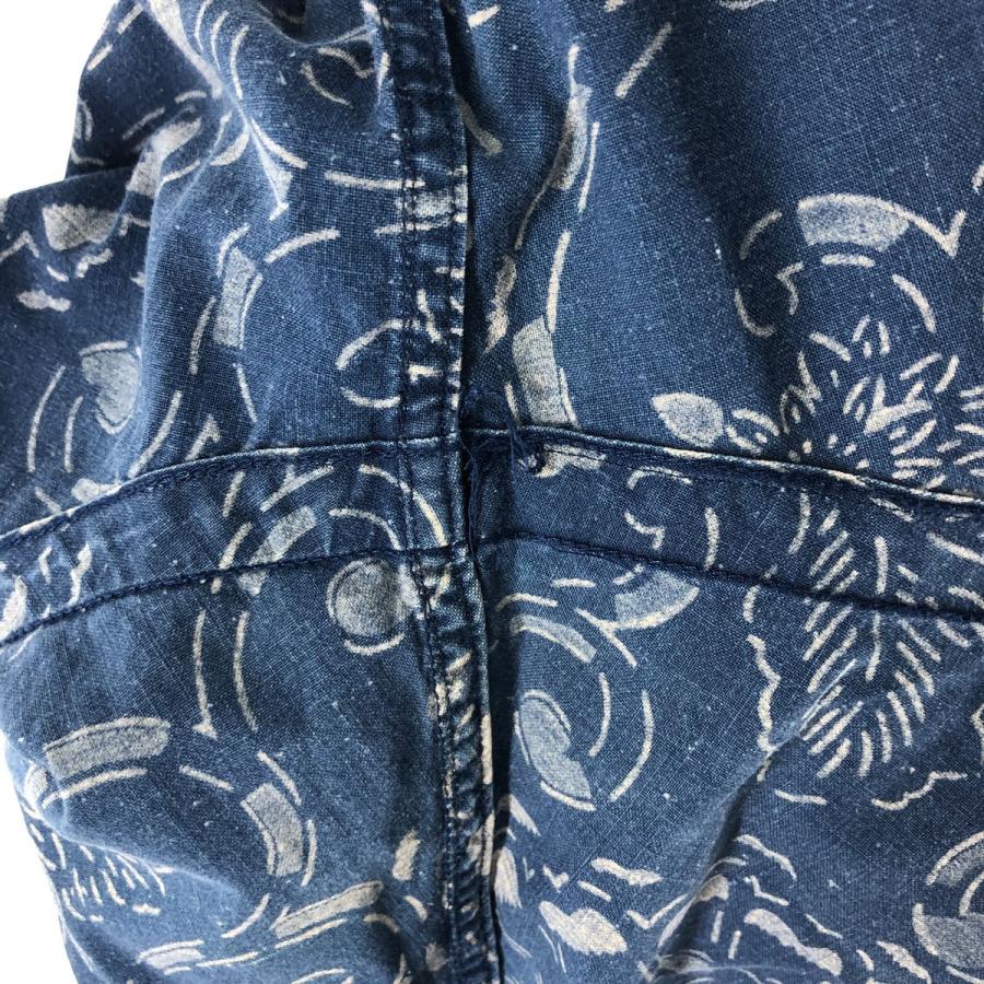 古着 ラルフローレン POLO by Ralph Lauren 総柄 オープンカラー