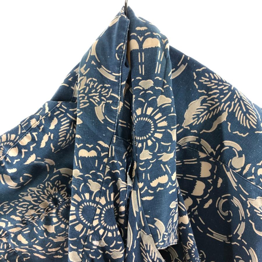 古着 ラルフローレン POLO by Ralph Lauren 総柄 オープンカラー  