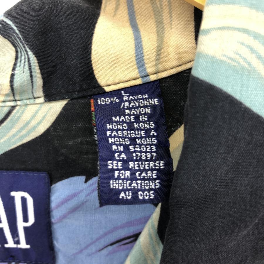 GAP（ギャップ） 古着 90年代 オールドギャップ 総柄 オープンカラー