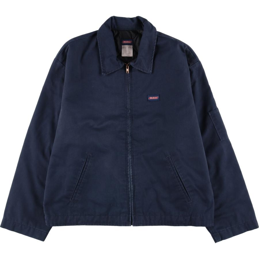 Dickies ワークジャケット　ブルゾン　ディッキーズ　古着 Dickies（ディッキーズ） 古着 中綿入り ワークジャケット メンズL相当