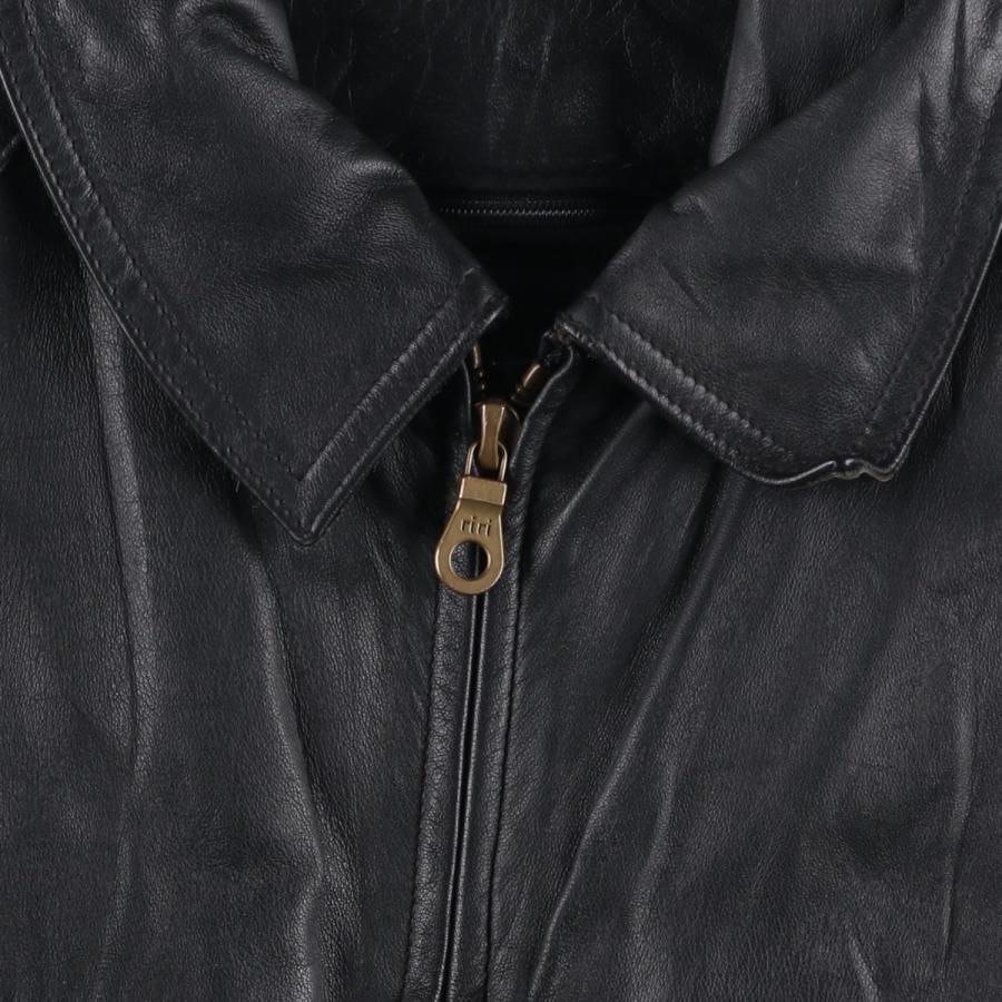 古着 スイングトップタイプ レザーブルゾン メンズXL相当 /eaa566332