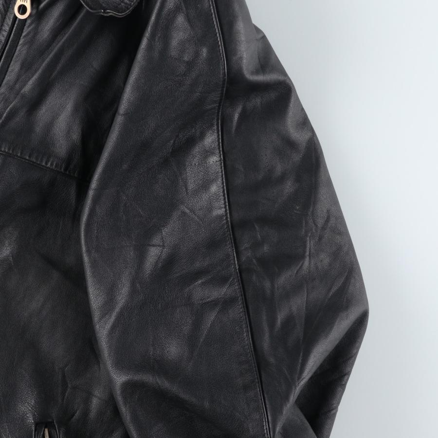 古着 スイングトップタイプ レザーブルゾン メンズXL相当 /eaa566332