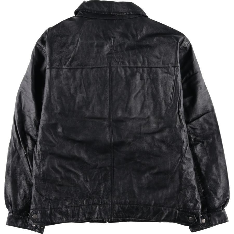 古着 セントジョンズベイ ST JOHN'S BAY 中綿入り レザーブルゾン