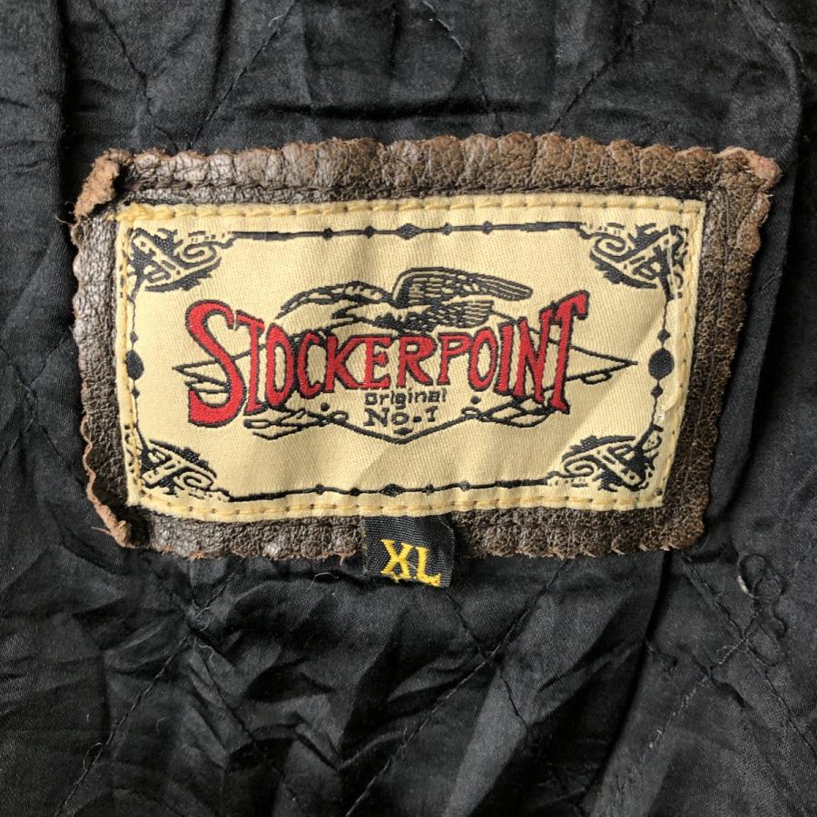 古着 STOCKERPOINT レザーコート メンズXL相当 ヴィンテージ