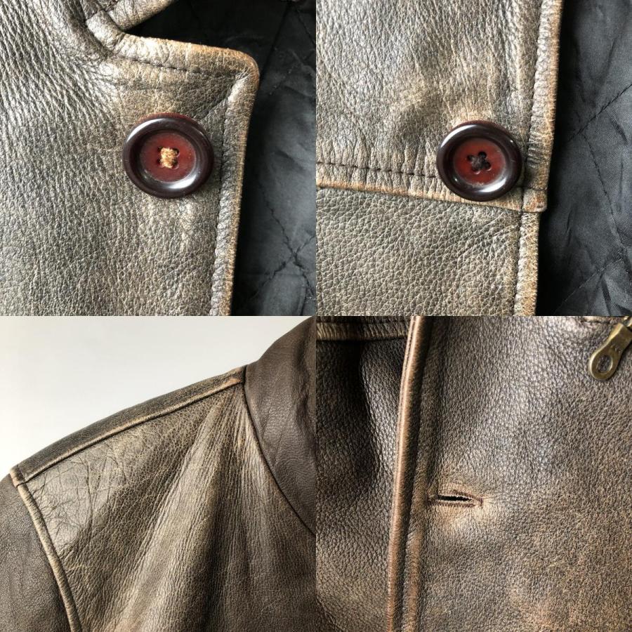 古着 STOCKERPOINT レザーコート メンズXL相当 ヴィンテージ