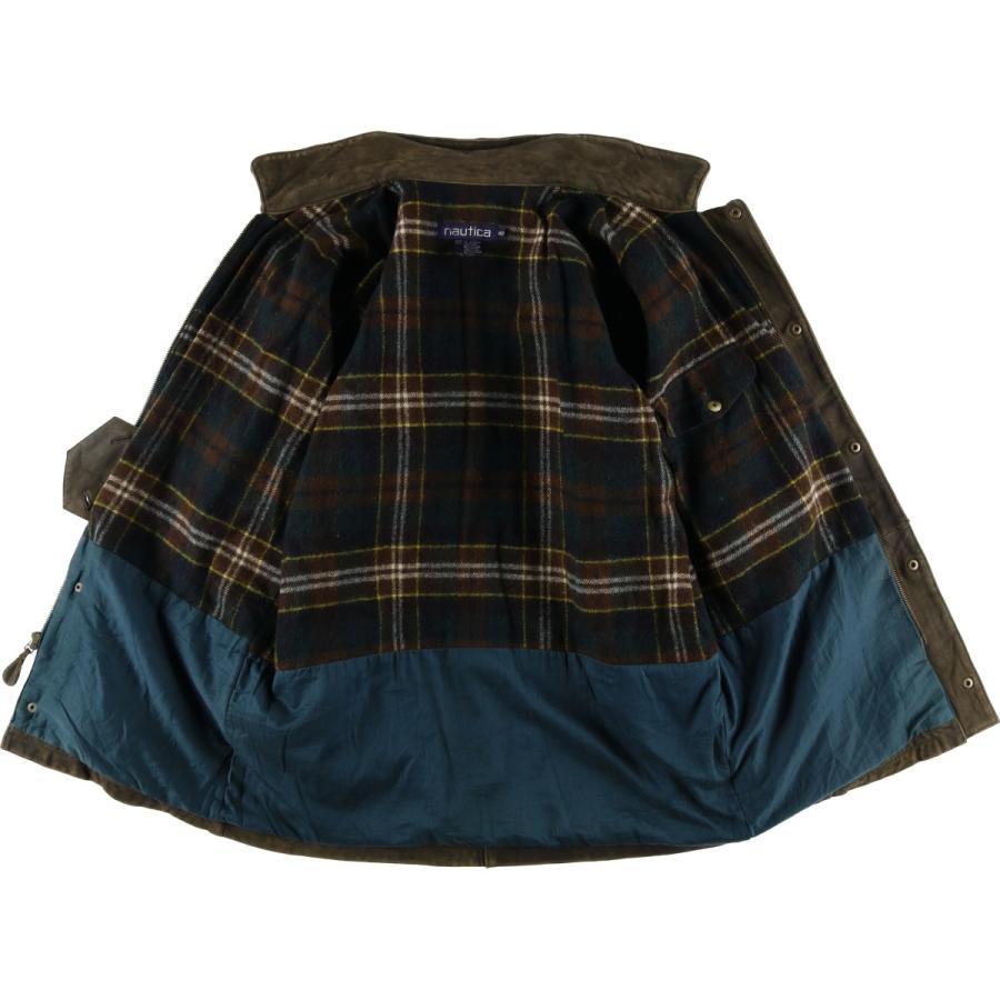 NAUTICA（ノーティカ） 古着 90年代 中綿入り レザージャケット メンズ