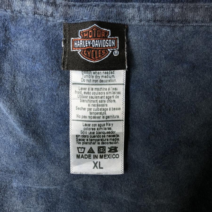 Harley Davidson - 古着 00年代 ハーレーダビッドソン Harley-Davidson 総柄 Vネック モーターサイクル バイクTシャツ レディースS相当 /eaa566500 古着 00年代 ハーレーダビッドソン Harley-Davidson 総柄 Vネック