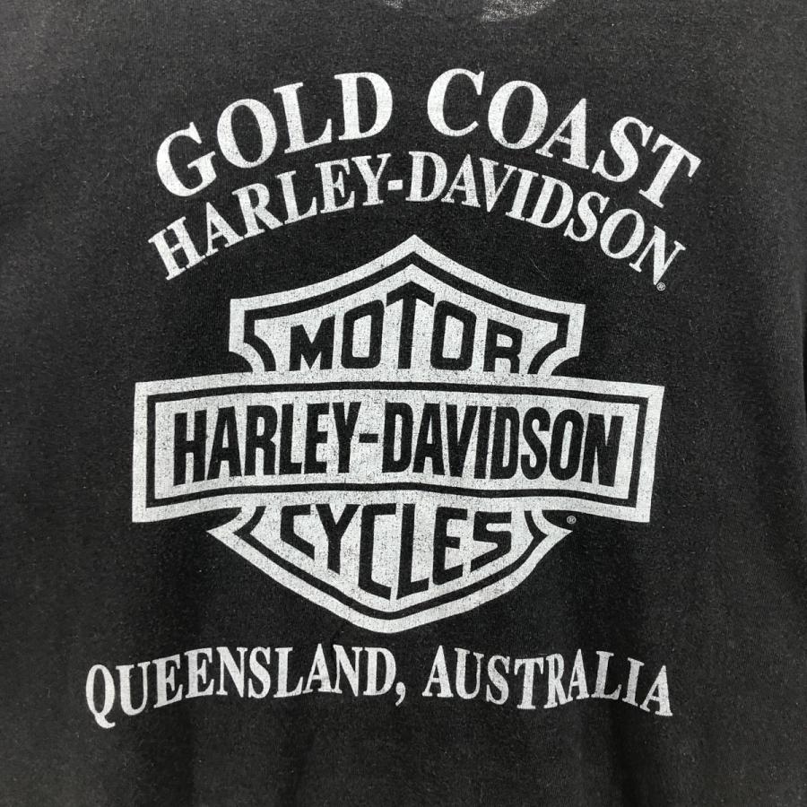 美品 HARLEY DAVIDSON ロンT ブラック M スカル刺繍 タグ付き スカル・ロングスリーブTシャツ -ハーレーダビッドソン公式