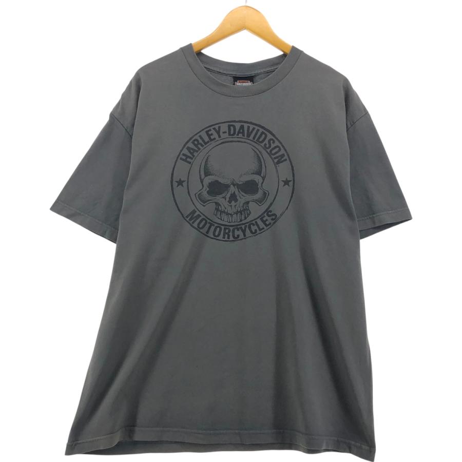 Harley-Davidson スカルデザイン Tシャツ Harley-Davidson® Men's Center Skull Short Sleeve Crew-Neck