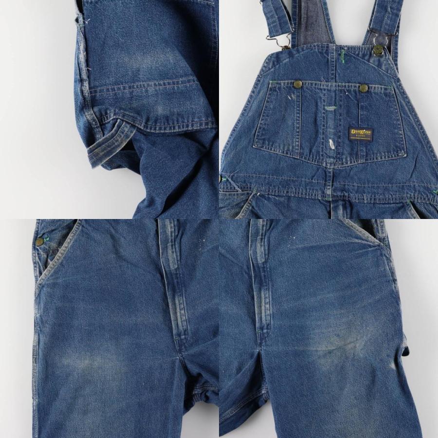 な*～様 60s 70s ヴィンテージUSA製OshKosh デニムオーバーオー OSHKOSH（オシュコシュ） 古着 60~70年代 デニムオーバーオール USA製