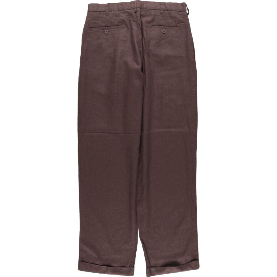 古着 90~00年代 TRUST USA ツータック リネン×レーヨンパンツ