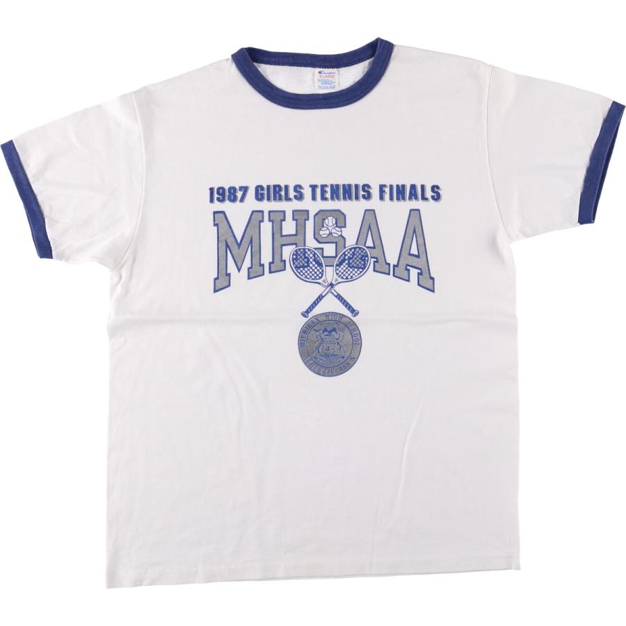Champion（チャンピオン） 古着 80年代 トリコタグ カレッジ リンガーT 