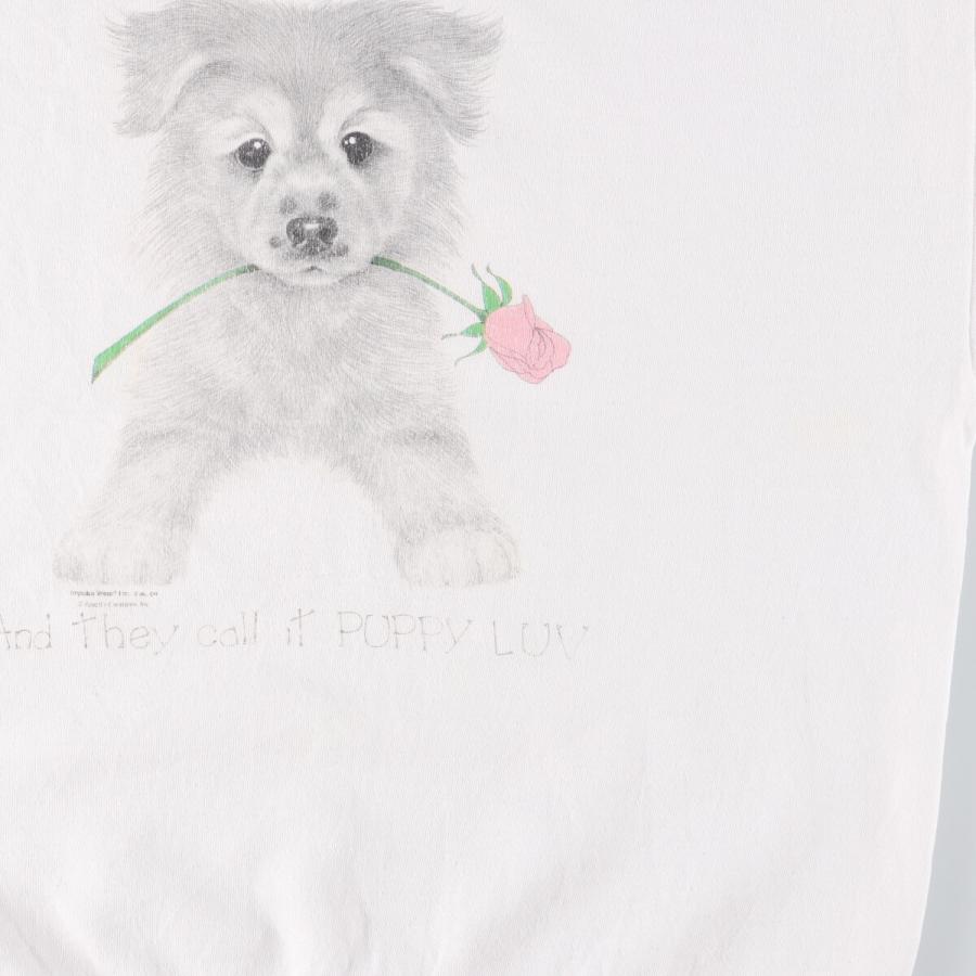 スウェット 古着 90s Jerzees ジャージーズ 犬 L 動物 アニマル 90s JERZEES ジャージーズ 犬 アニマル ドッグプリント Tシャツ