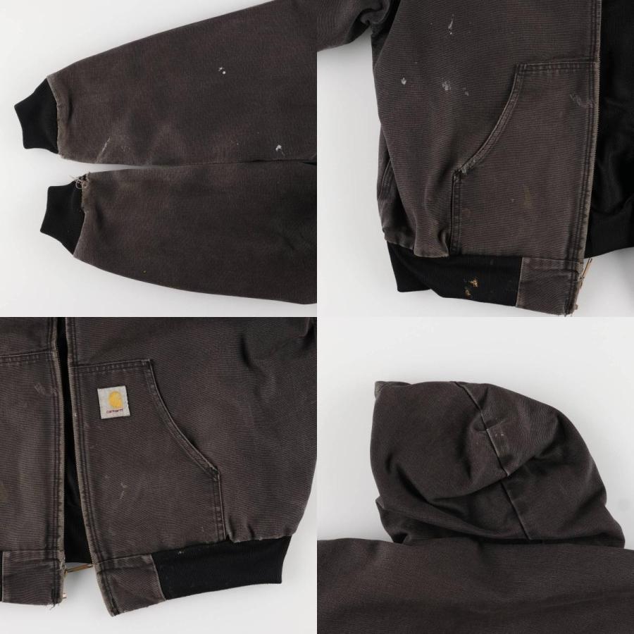 ダック ジャケット アクティブ フード ジップ アウター ブルゾン USA古着 Carhartt ブルゾン アウター カーハート ダックキルティング