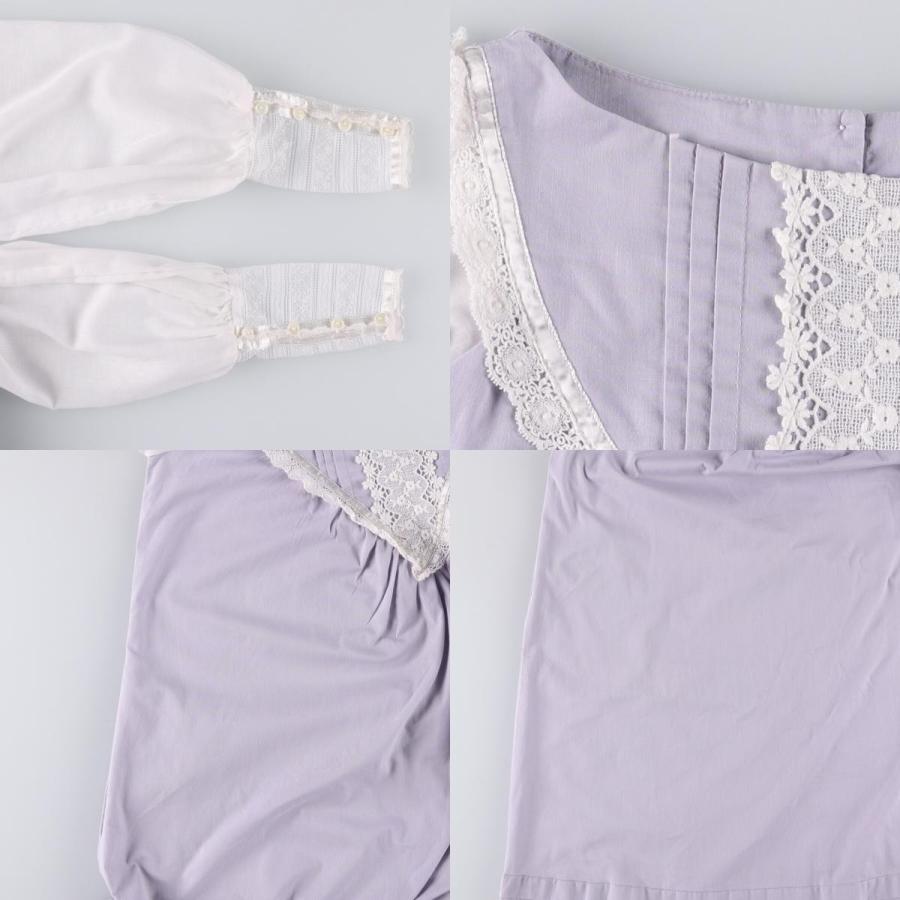 古着 70年代 ガンネサックス GUNNE SAX Jessica 長袖 Aライン ミモレ丈ワンピース レディースM相当 ヴィンテージ /eaa567350 【SS2603_10】の画像
