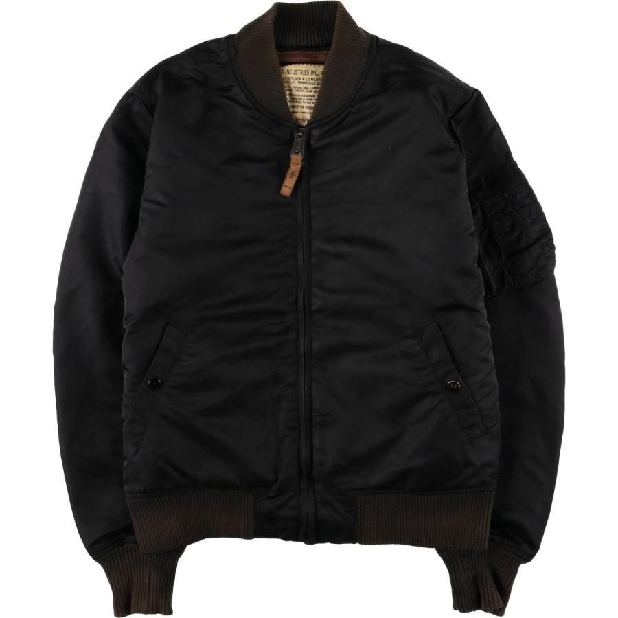 古着 民間品 アルファ ALPHA MA-1タイプ 中綿入り ミリタリー フライト