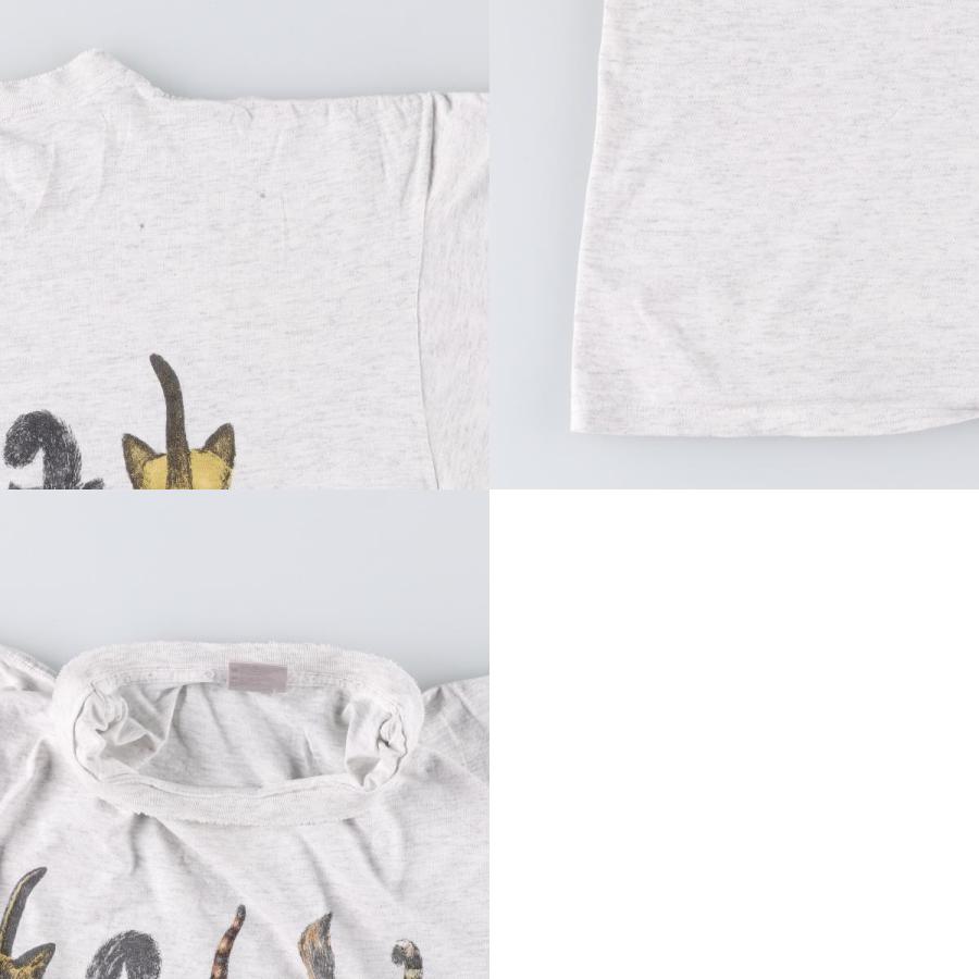 古着 90年代 オニータ ONEITA ネコ柄 アニマルTシャツ メンズXL相当
