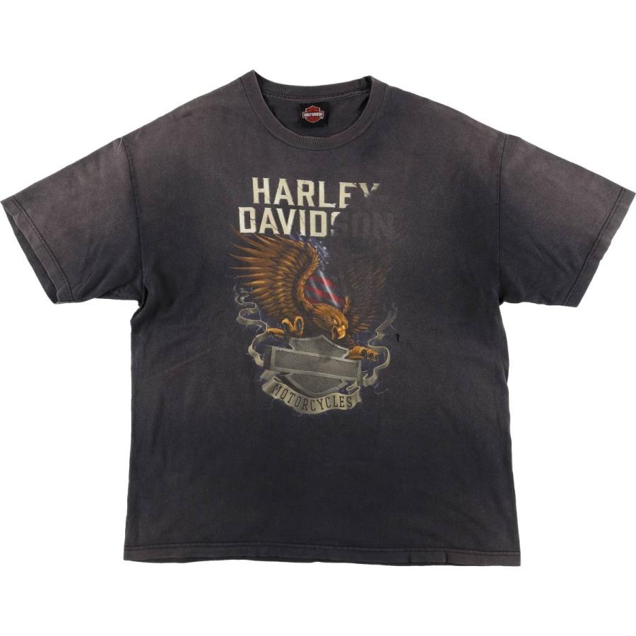古着 ハーレーダビッドソン Harley-Davidson 鷲柄 イーグル柄