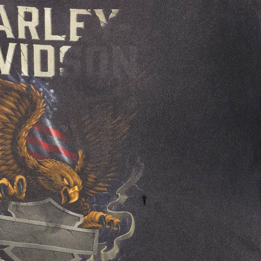 1987 Harley-Davidson 鷲デザイン Tシャツ 80s Harley-Davidson 3dエンブレム 鷲プリント 黒 XL | 古着屋 Uan
