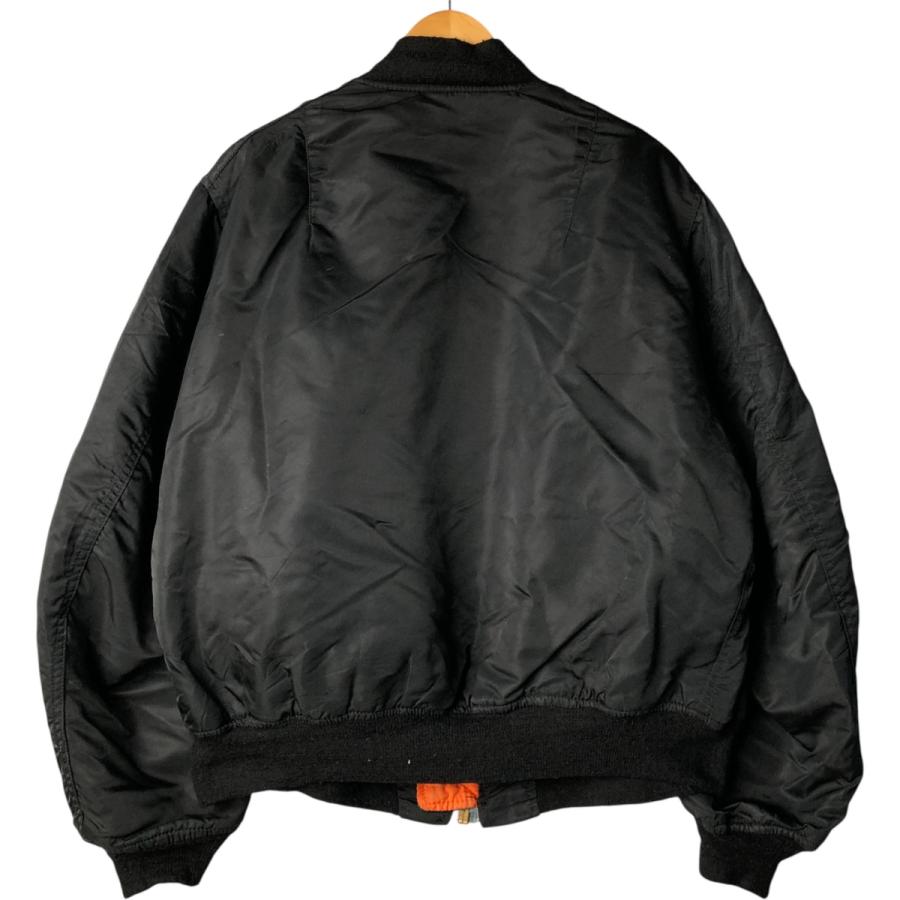 古着 MA-1タイプ 中綿入り ミリタリー フライトジャケット メンズXXL